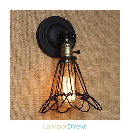 Amerikansk Industriell Stil Dekorativ Vägglampa Iron Mesh Staket Amerikansk Industriell Stil Dekorativ Vägglampa Iron Mesh Staket