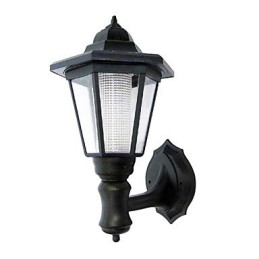 Solenergi Vägglampa Svart Skärm