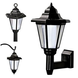 Solenergi Vägglampa Svart Skärm