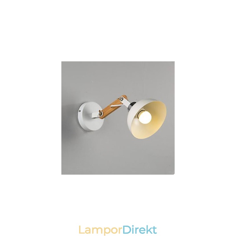 American Creative Massivt Trä Sovrum Hall Trappor Lampa Lampa Vägglampa Av Huvudet På En Säng