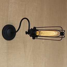 Konst Minimalistisk Mattsvart Amerikansk Country Vardagslampa Sovrum Balkong Vägglampa Sänglampa