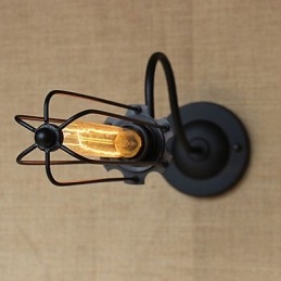 Konst Minimalistisk Mattsvart Amerikansk Country Vardagslampa Sovrum Balkong Vägglampa Sänglampa