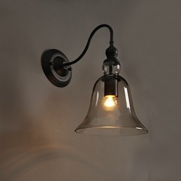 Creative Garden Light Crystal Vägglampa Bell Återställa Antika Sätt Ljus