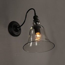 Creative Garden Light Crystal Vägglampa Bell Återställa Antika Sätt Ljus