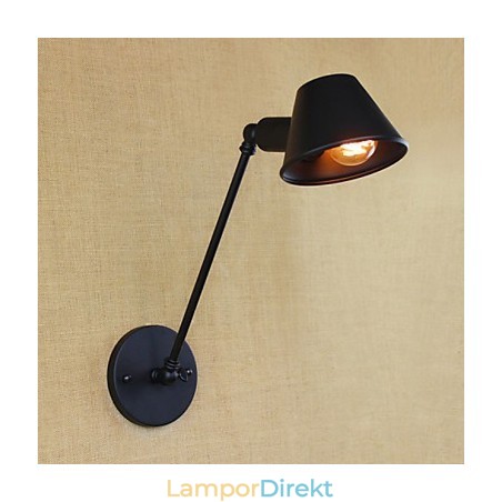 Retro Enkel Vägglampa I Järn Retro Enkel Vägglampa I Järn