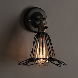 American Country Loft Återställer Ancient Ways Vägglampa Smidesjärn Vägglampa Light