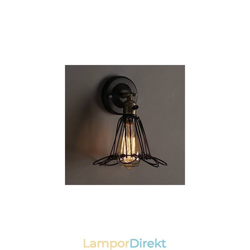 American Country Loft Återställer Ancient Ways Vägglampa Smidesjärn Vägglampa Light
