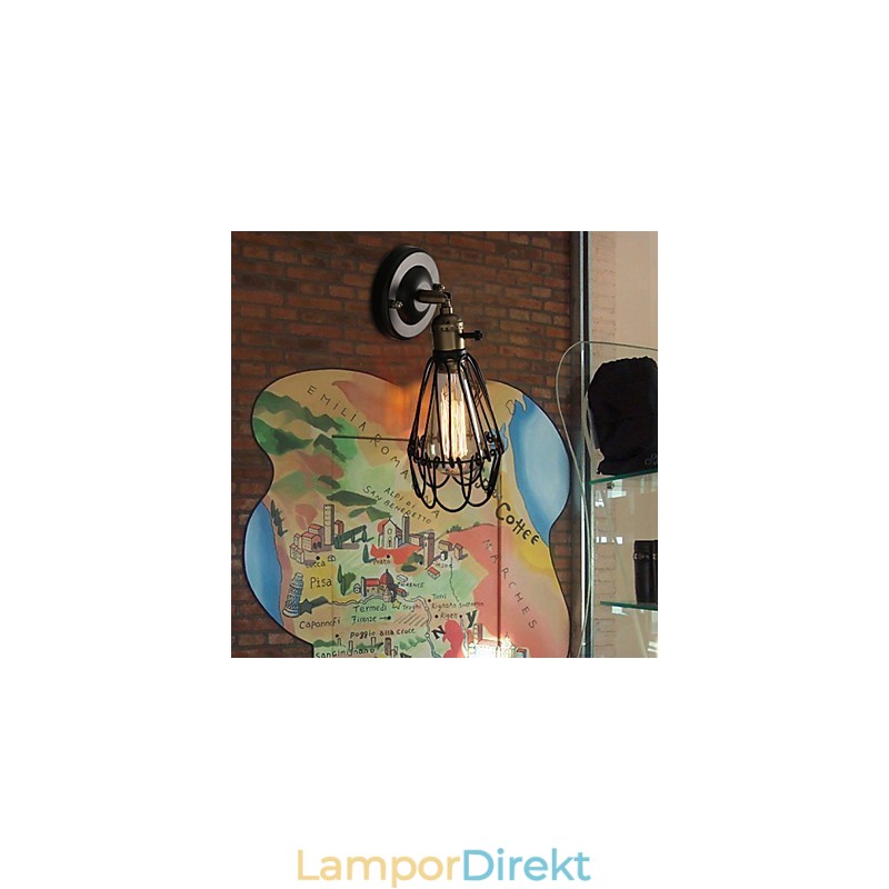 American Country Loft Återställer Ancient Ways Vägglampa Smidesjärn Vägglampa Light