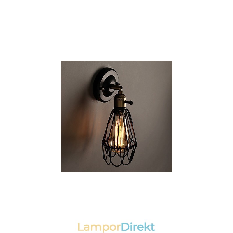 American Country Loft Återställer Ancient Ways Vägglampa Smidesjärn Vägglampa Light