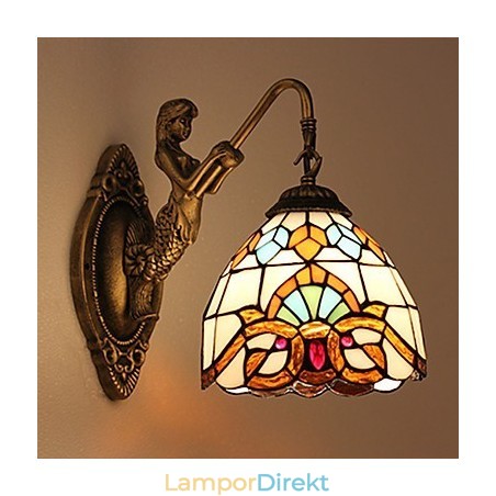 Europeiska Kontrakterade Landsbygdens Kreativa Smidesjärn Vägglampa Glas Ljus Europeiska Kontrakterade Landsbygdens Kreativa Smidesjärn Vägglampa Glas Ljus