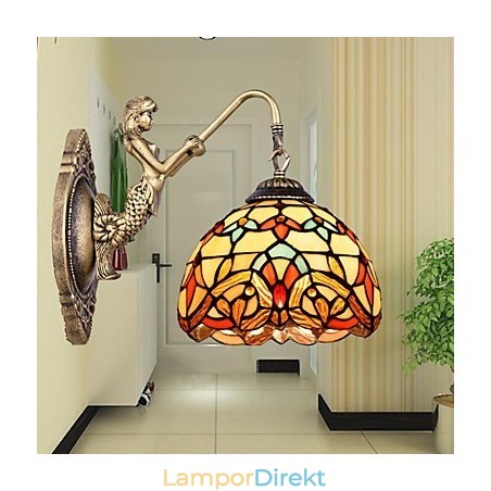 Europeiska Kontrakterade Landsbygdens Kreativa Smidesjärn Vägglampa Glas Ljus Europeiska Kontrakterade Landsbygdens Kreativa Smidesjärn Vägglampa Glas Ljus
