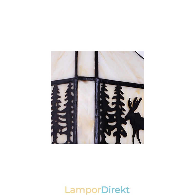 Christmas Deer Europeiska Kontrakterade Landsbygdens Kreativa Smidesjärn Vägglampa Glas Ljus