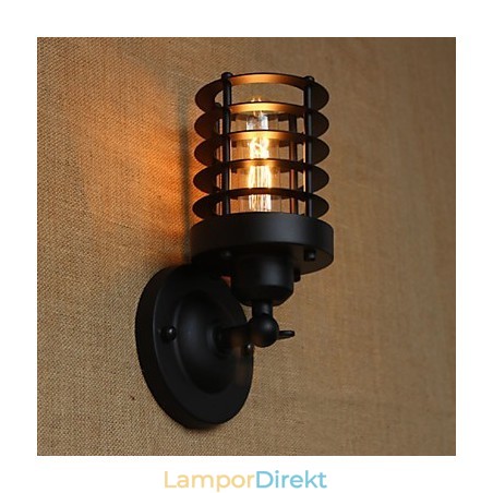Retro Enkel Elegant Svart Sänggångstrappa Balkong Dekorativ Vägglampa Retro Enkel Elegant Svart Sänggångstrappa Balkong Dekorativ Vägglampa