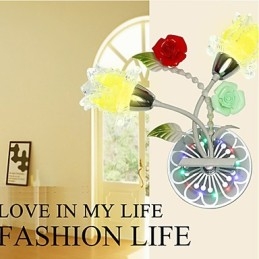 Kreativa Samtida Och Kontrakterade Kreativa Kristallvägglampor