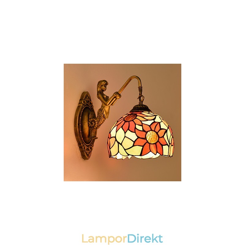 Christmas European Contracted Rural Creative Smidesjärn Vägglampa Lights