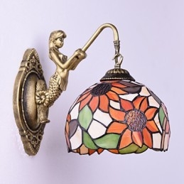 Christmas European Contracted Rural Creative Smidesjärn Vägglampa Lights