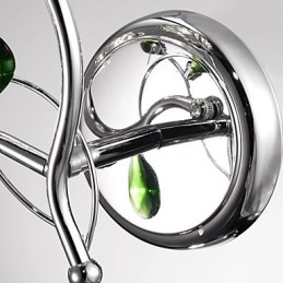 Vägglampor Badrumsbelysning Ljus Vägglampor Kristall Modern Contemporary Metal