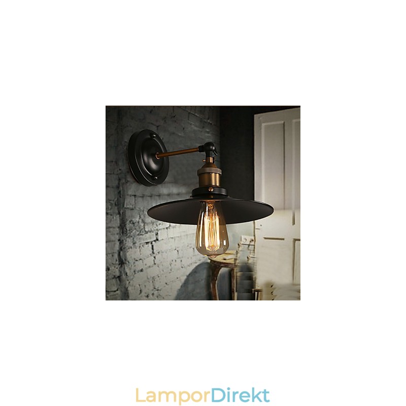 Creative Nordic Light Single Head Black Paraply Wall Lamp Restoring Ancient Ways Light