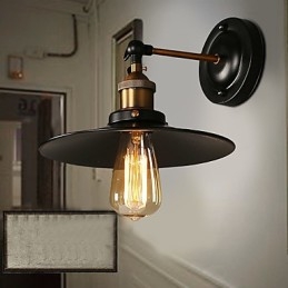 Creative Nordic Light Single Head Black Paraply Wall Lamp Restoring Ancient Ways Light