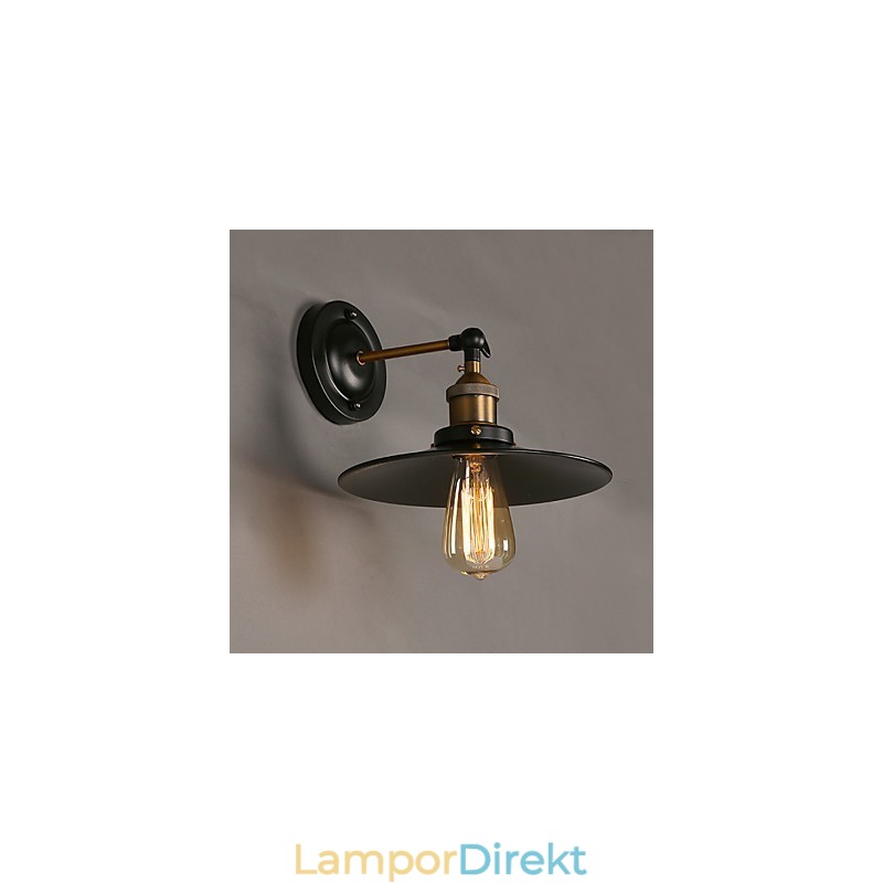 Creative Nordic Light Single Head Black Paraply Wall Lamp Restoring Ancient Ways Light
