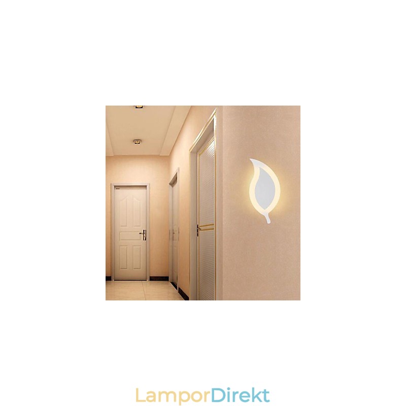 Kreativt Enkelt Mode Modernakryl Kontrakterad Vägglampa Legering Små Blad Ljus