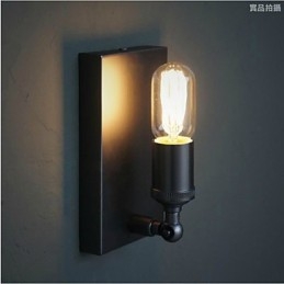 Kontrakterade Och Kreativa Land Industriella Vindåterställande Gamla Sätt Edison Vägglampa Ljus