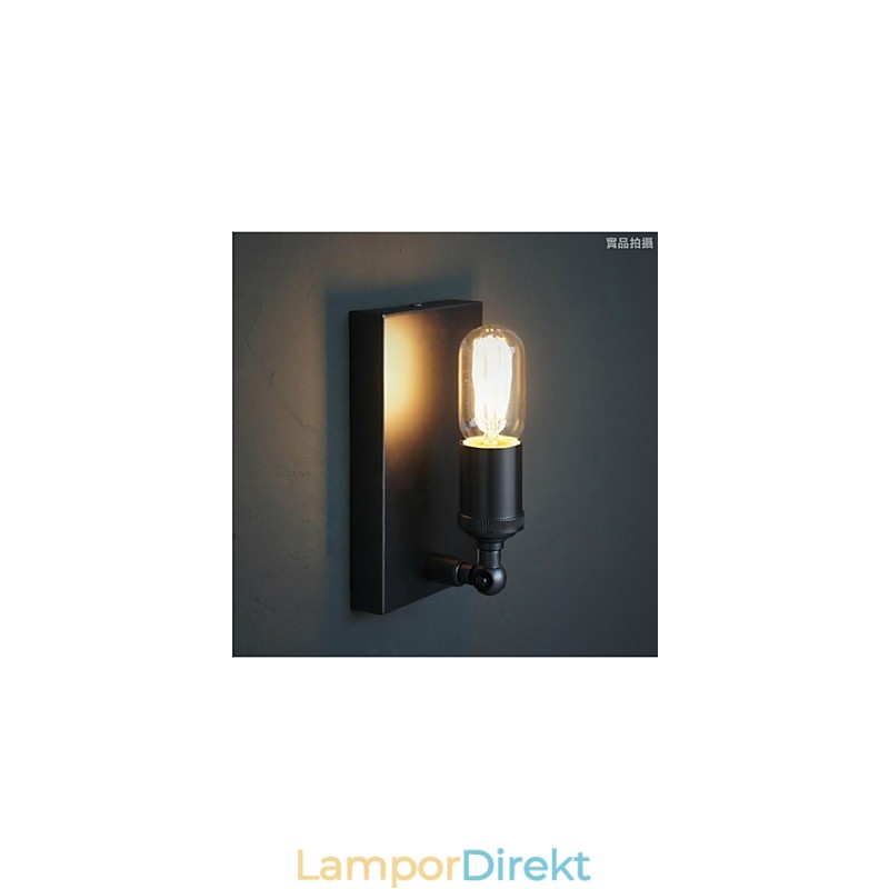 Kontrakterade Och Kreativa Land Industriella Vindåterställande Gamla Sätt Edison Vägglampa Ljus