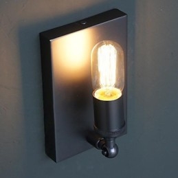 Kontrakterade Och Kreativa Land Industriella Vindåterställande Gamla Sätt Edison Vägglampa Ljus