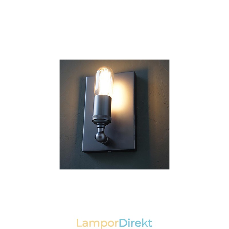 Kontrakterade Och Kreativa Land Industriella Vindåterställande Gamla Sätt Edison Vägglampa Ljus