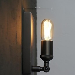 Kontrakterade Och Kreativa Land Industriella Vindåterställande Gamla Sätt Edison Vägglampa Ljus