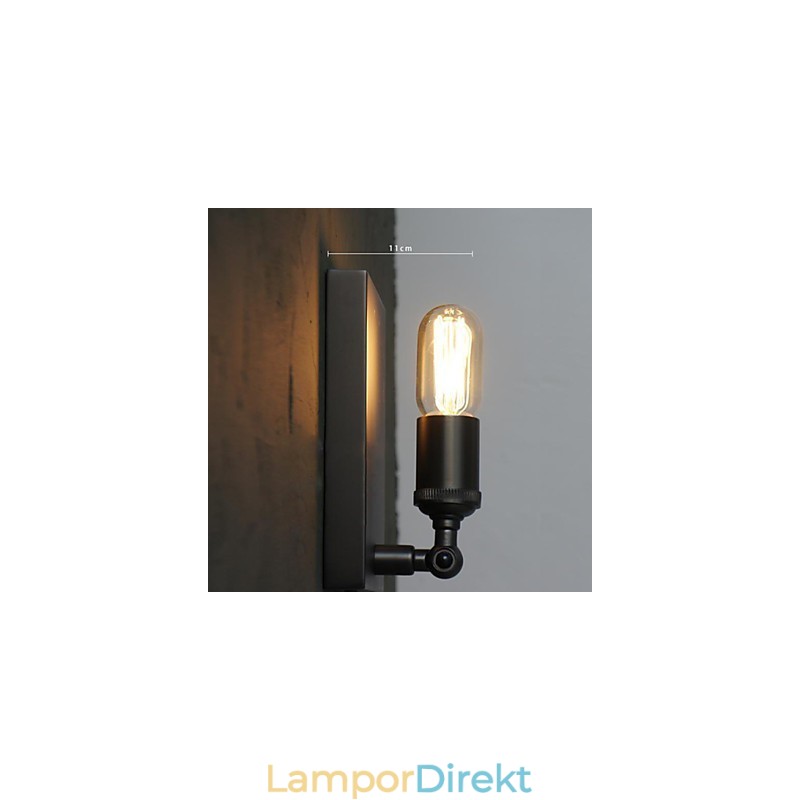 Kontrakterade Och Kreativa Land Industriella Vindåterställande Gamla Sätt Edison Vägglampa Ljus