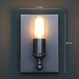Kontrakterade Och Kreativa Land Industriella Vindåterställande Gamla Sätt Edison Vägglampa Ljus
