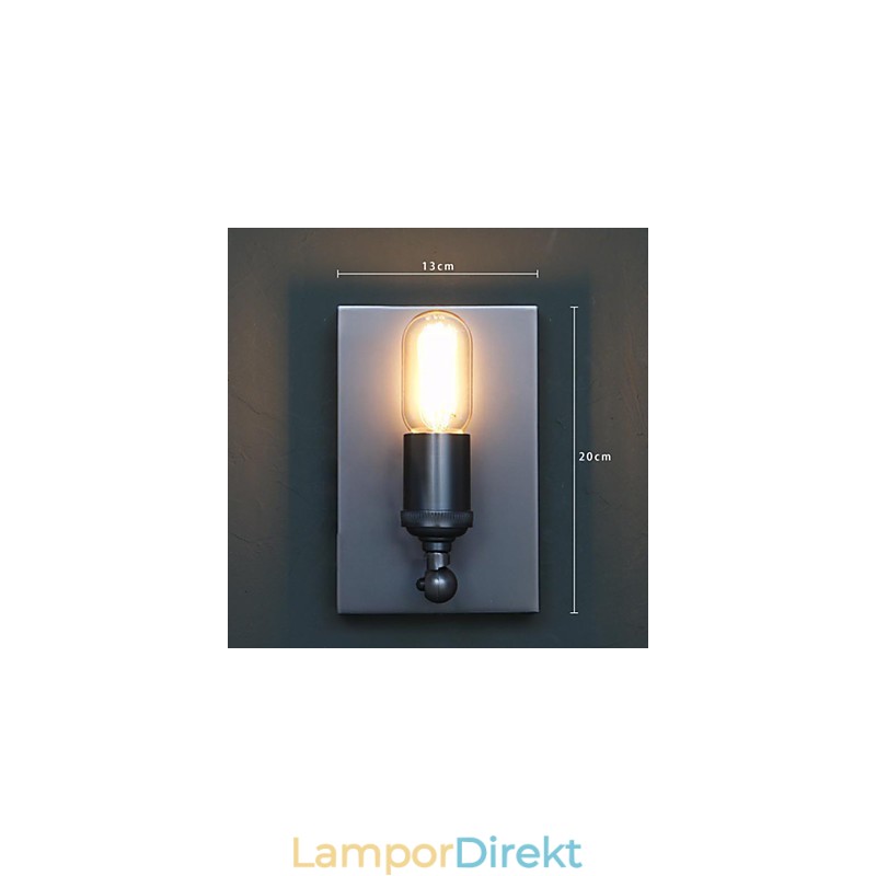 Kontrakterade Och Kreativa Land Industriella Vindåterställande Gamla Sätt Edison Vägglampa Ljus
