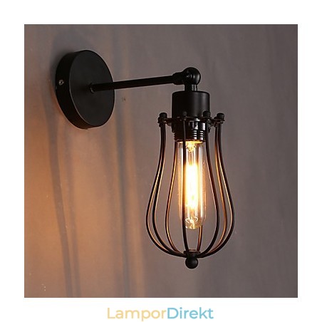 Kreativ Personlighet Dekorativ Smidesjärn Retro Grapefrukt Vägglampa