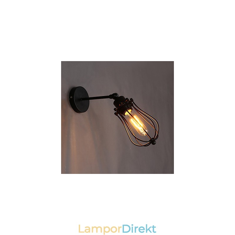 Kreativ Personlighet Dekorativ Smidesjärn Retro Grapefrukt Vägglampa