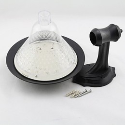 Utomhus Solenergi Vit Villa Väggfäste Trädgård Innergård Dörrväg Ljuslampa