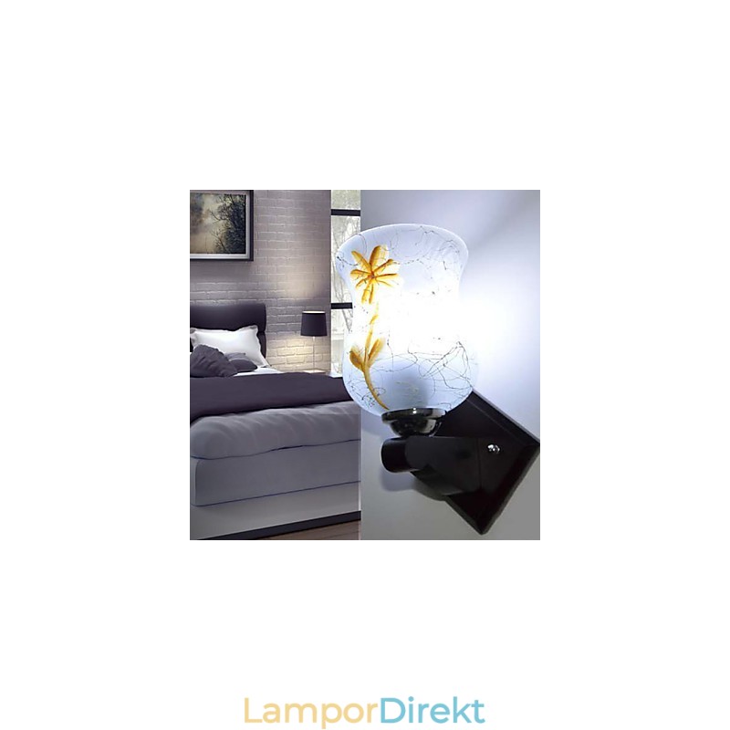 Massivt Trä Kreativ Vägglampa I Sovrummet, Huvudet På En Säng, Lyser