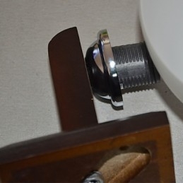 Massivt Trä Kreativ Vägglampa I Sovrummet, Huvudet På En Säng, Lyser