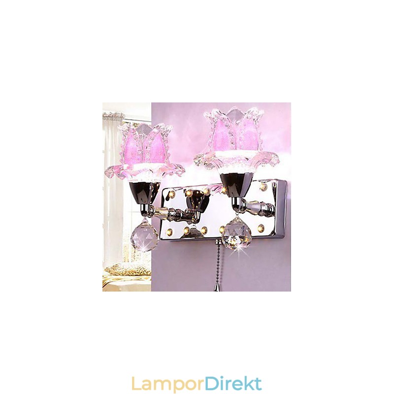 Kreativa Samtida Och Kontrakterade Kreativa Kristallvägglampor