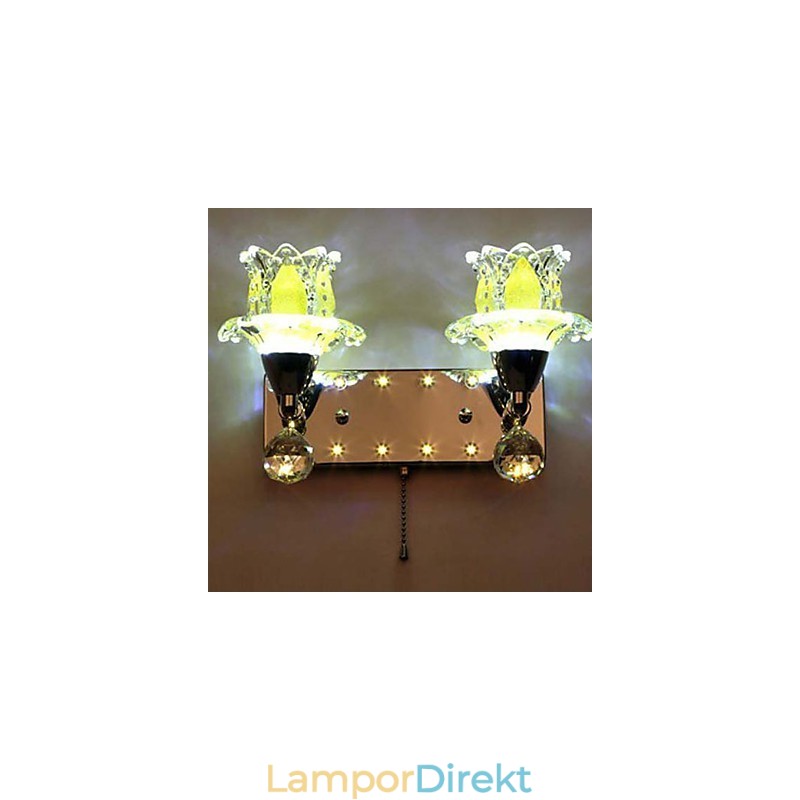 Kreativa Samtida Och Kontrakterade Kreativa Kristallvägglampor