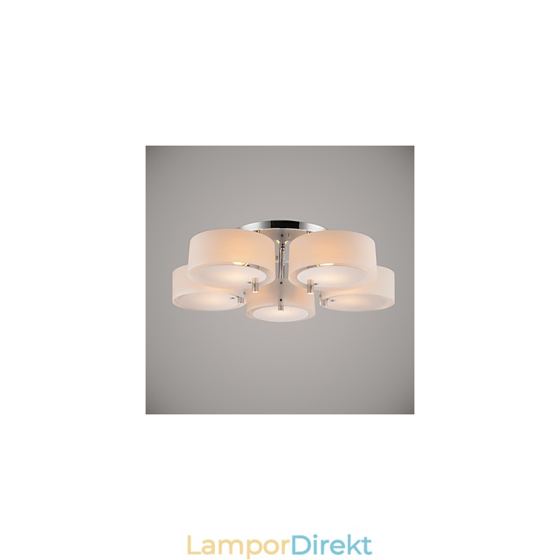 Flush Mount Modern Contemporary 5 Lights Ceiling Light Metal