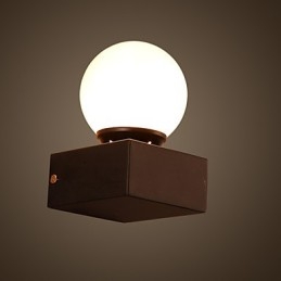 Ball Loft Kreativ Vägglampa Smidesjärn Vägglampa Återställa Antika Sätt Lights