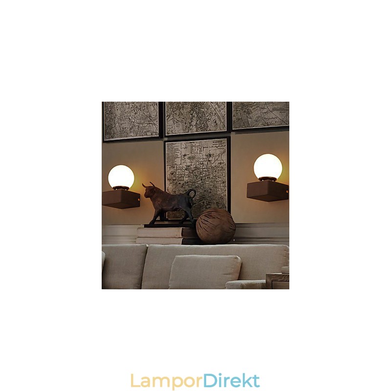 Ball Loft Kreativ Vägglampa Smidesjärn Vägglampa Återställa Antika Sätt Lights