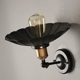 Ccreative Staircase Restoring Ancient Ways Single Head Black Dress Smidesjärn Vägglampa