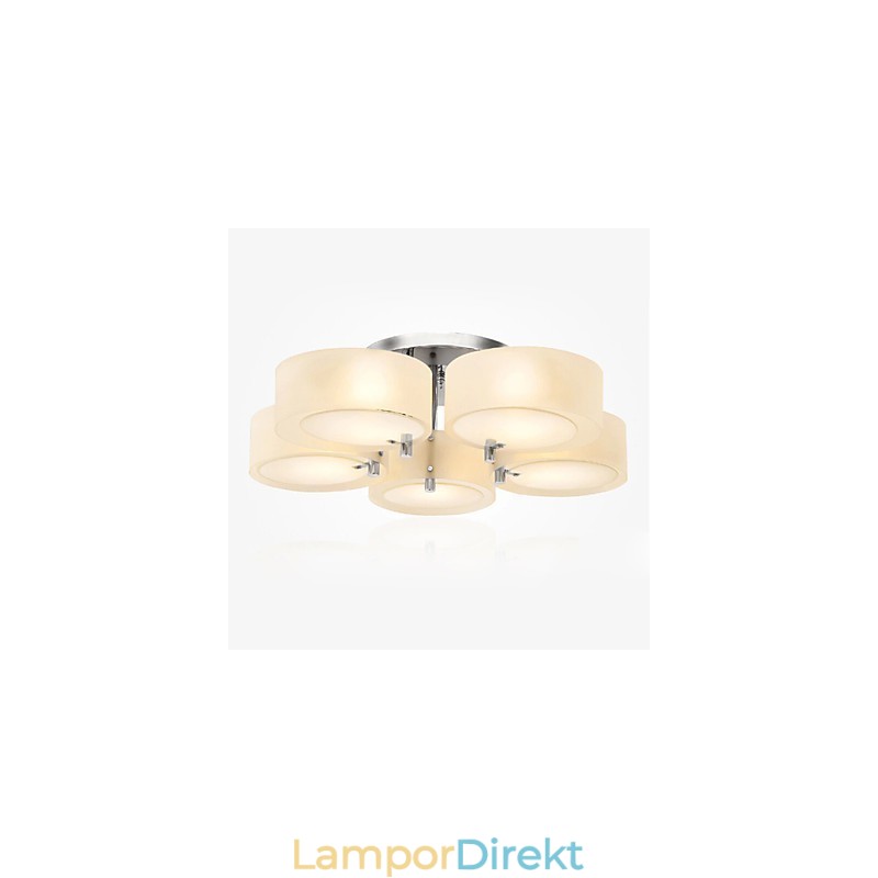 Flush Mount Modern Contemporary 5 Lights Ceiling Light Metal