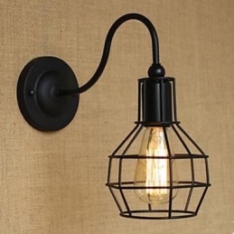 Moderna Barer Och Restauranger Smidesjärn Vägglampa Vardagsrummet Korridor Trappor Café