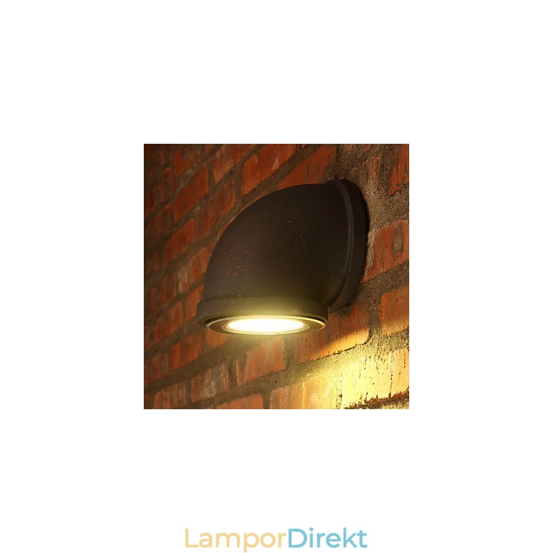 Loft Personlighet Vintage Bar Disk Vattenrör Vägglampa Spot Light Lot Belysning Montering Trapp Balkong Lampa
