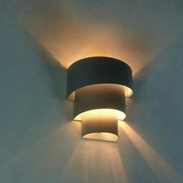Högkvalitativ Modern Modedesign Spiralvägglampa Kreativ Vägglampa