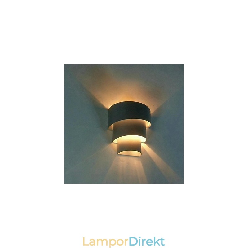Högkvalitativ Modern Modedesign Spiralvägglampa Kreativ Vägglampa