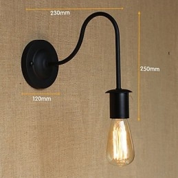 American Country Pastoral Enkelhet Kreativ Personlighet Retro Dekorativ Vägglampa Gångtrappa